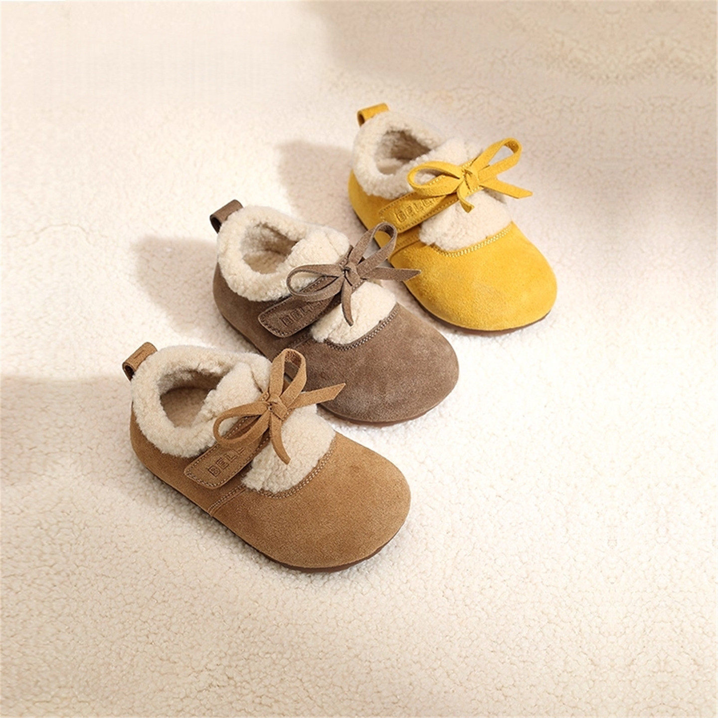 真皮软底女童2025新款秋冬女宝加绒洋气棉鞋百搭勃肯鞋小公主鞋子,淘宝优惠券,粉丝福利购,淘宝优惠卷