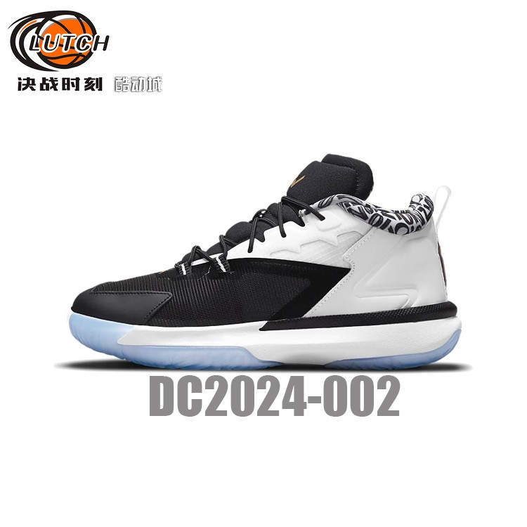 Air Jordan Zion 1黑白锡安一代幼童缓震运动篮球鞋 DC2024-002-图0