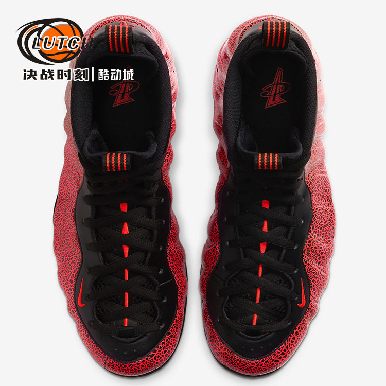 Nike Foamposite One哈达威黑红熔岩喷泡复古篮球鞋 314996-014-图1