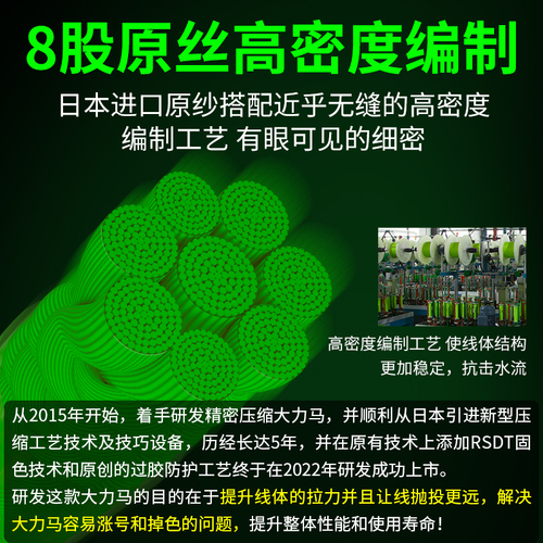 日本进口高端路亚pe线专用主线鱼线正品大力马中国红8编微物沉水