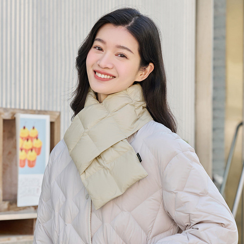 坦博尔新款羽绒防寒护颈秋冬披肩 坦博尔围巾/丝巾/披肩