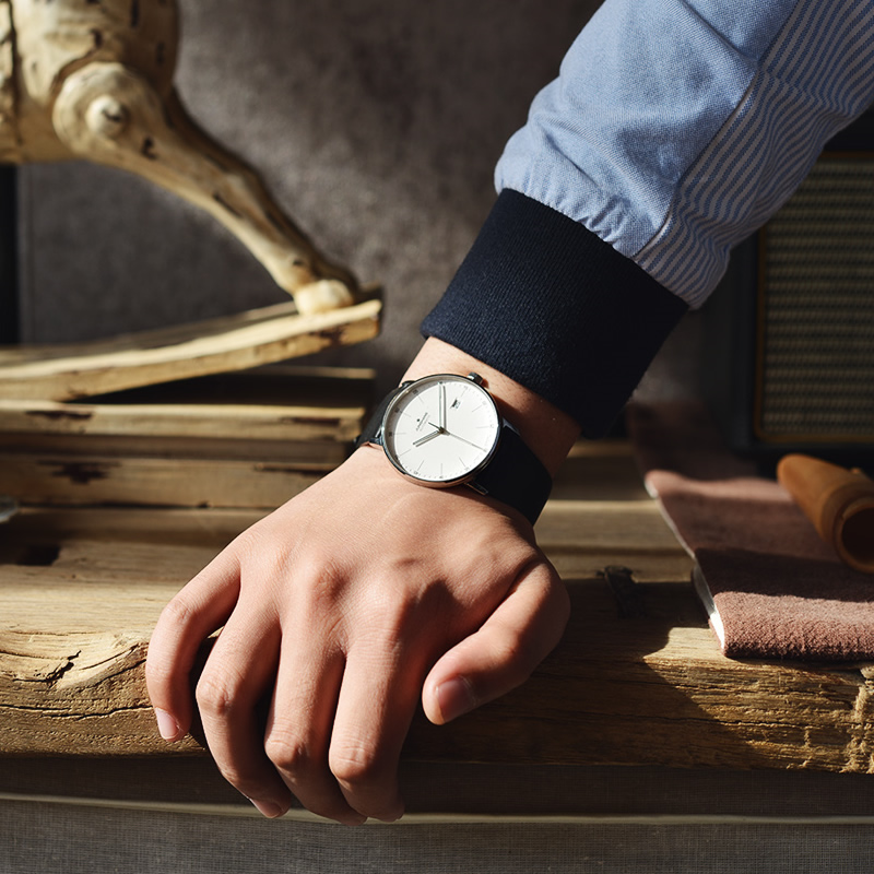 德国美学设计荣汉斯 下沉碗形表盘设计 时尚简约机械男士女士手表