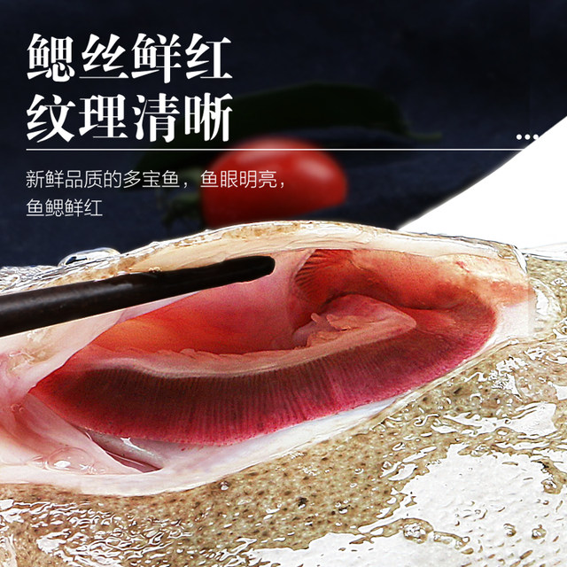 Fresh extra-large turbot, eight-treasure fish, flatfish, plaice, marine fish, seafood, aquatic products, flatfish, flatfish, new year's goods