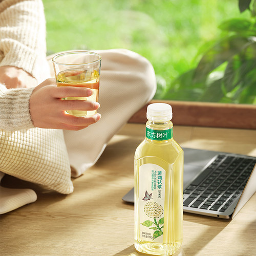 农夫山泉东方树叶900mL*2瓶纯茶饮料大瓶装茉莉花茶饮品无糖茶饮 - 图1