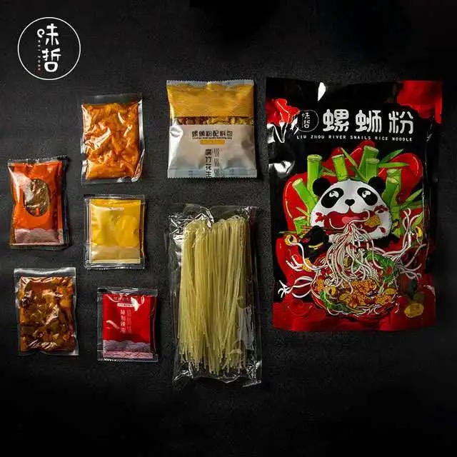 味哲螺蛳粉正宗广西柳州特产螺丝粉6袋315克酸辣粉丝熊猫版包邮 - 图2