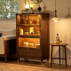 North American black walnut wine cabinet yamoo storage cabinet