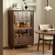 North American black walnut wine cabinet yamoo storage cabinet