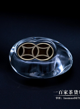 花瓶花器双晶茶道鹅卵石玻璃花艺