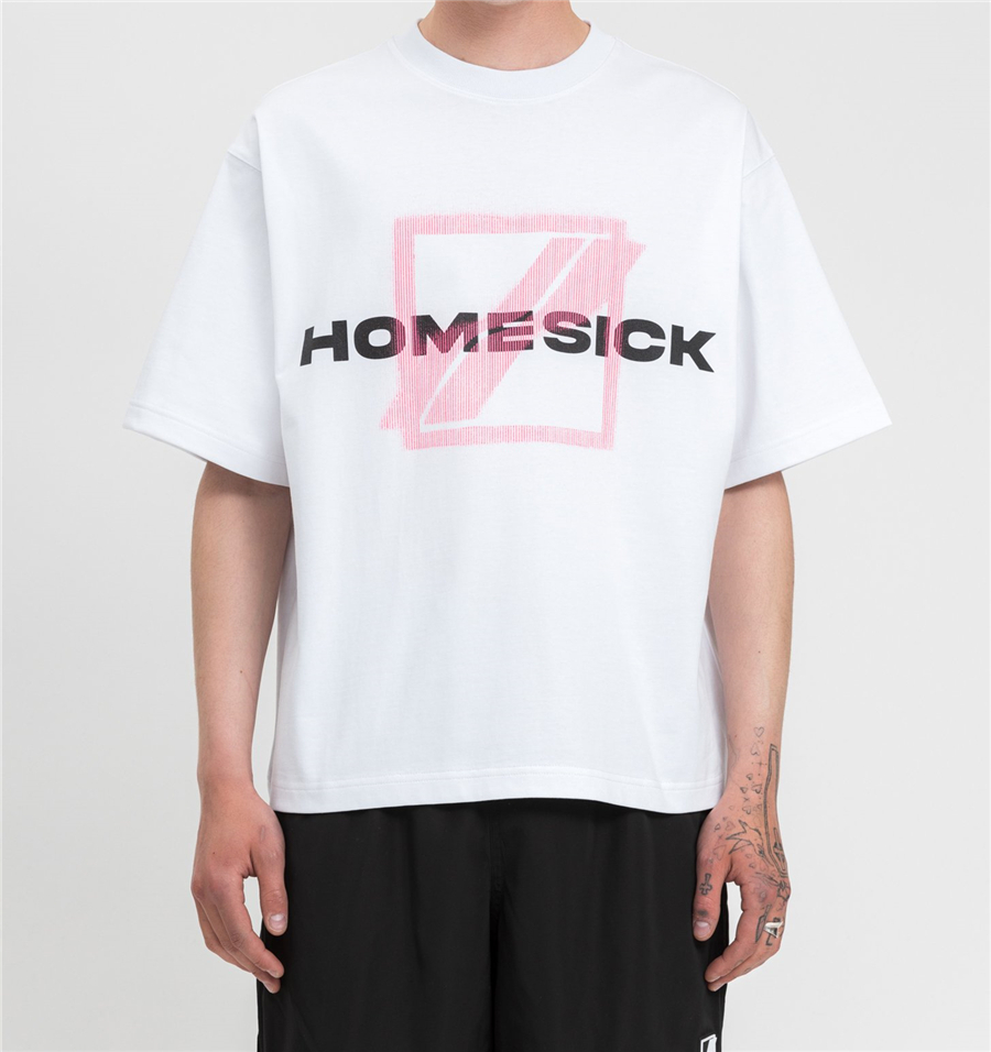 We11done Homesick Logo条纹立体方块涂鸦短袖T恤TEE现货-图1