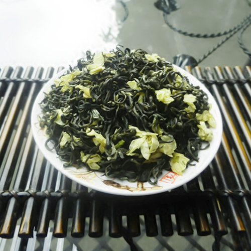 2025年新茶四川茶叶 浓香型 仙木飘雪类 逸香茉莉花茶叶500克罐装 - 图0