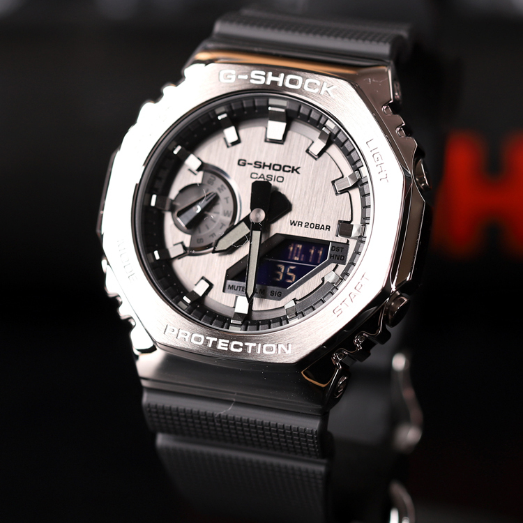 Casio Wang Yibo's same watch G-SHOCK Farm Oak men's electronic waterproof GM-2100-1A