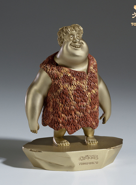 铜师傅 正版授权《疯狂原始人》之坦克 限量手办 铜摆件 卡通礼品