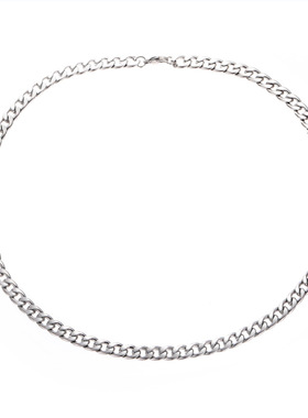 时尚潮流古巴链男士古巴项链欧美配饰钛钢项链饰品男百搭高级感