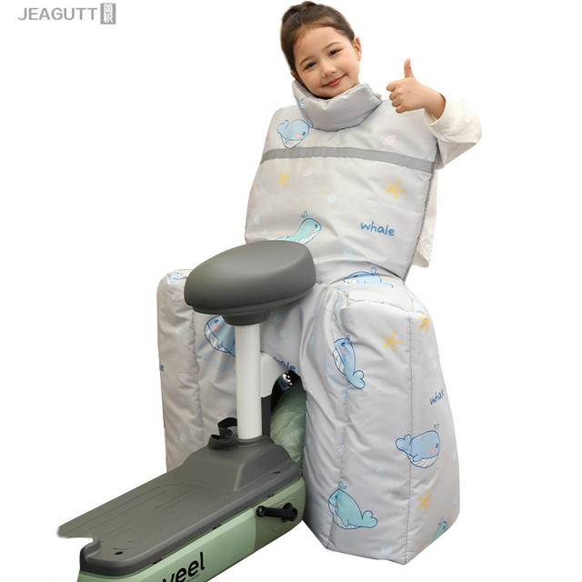 Children's electric car windshield quilt back seat with plush electric back seat