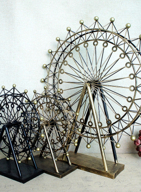 欧式风家居客厅橱窗摩天轮模型