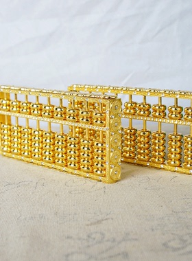 耀莎锌合金镶钻算盘摆件装饰品