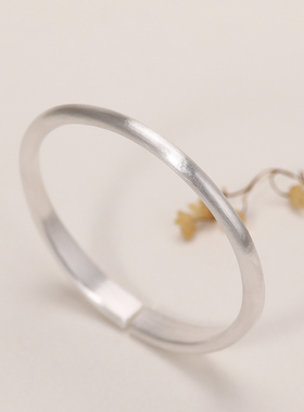 铃兰纯手工s999简约开口礼物