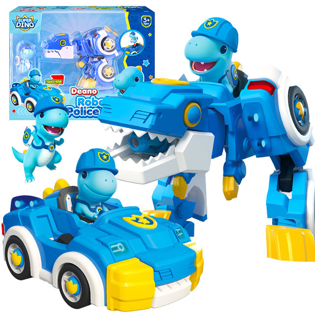 Long Bao Little Hero Transformation Toy Car Dinosaur Children