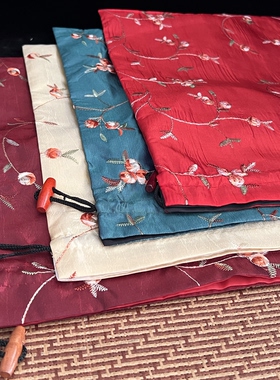 中式特色刺绣收纳袋束口鞋袋衣服送老外出国礼品旅游纪念品伴手礼