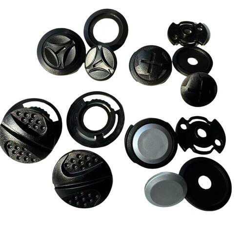 电动车摩托车头盔配件下巴扣卡扣固定盖子兔耳朵 - 图0