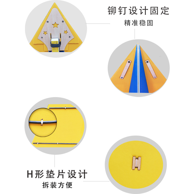 遥控纸飞机航模固定翼kT板1米翼展中小学比赛滑翔机三角翼魔术板 - 图0