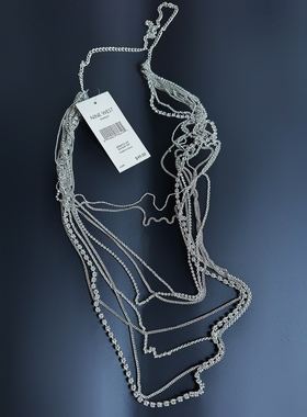 超长九层多用途满钻细软长链毛衣链腰链手链吊牌价签[满百包邮]