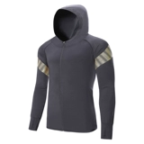 Летняя быстросохнущая мужская куртка для спортзала, спортивный костюм, дышащий лонгслив с капюшоном, популярно в интернете, для бега, защита от солнца