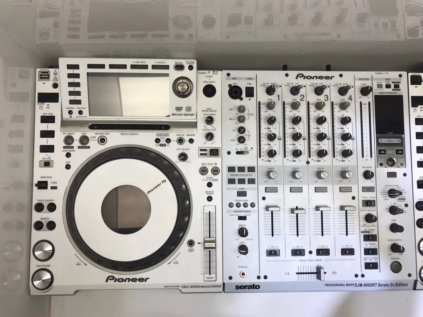 先锋PIONEER CDJ2000NEXUS打碟机专用白色限量版贴纸贴膜保护贴 - 图0