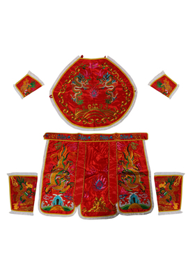 双龙乩童袍五营服饰苏绣跳童衣