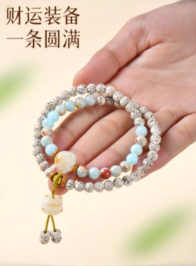 普陀山2026天然星月菩提手串猫爪文玩女莲花精致礼物转运珠手链