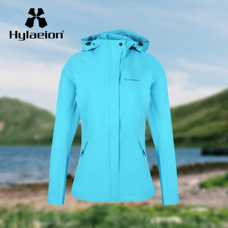 hylaeion热带雨林户外风衣连帽单层薄款春秋女登山服防风夹克外套 - 图2