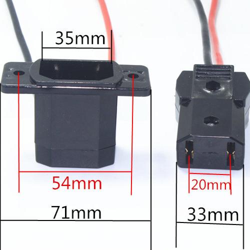 电动车充电插头三轮车四轮车大水电插头6平方大电流大功率公母头 - 图0