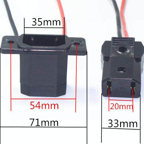 电动三四轮车充电插头公母对插口水电瓶大功率电流插座铜线46平方 - 图0