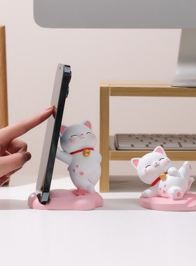 宇曼树脂卡通新款招财猫装饰摆件