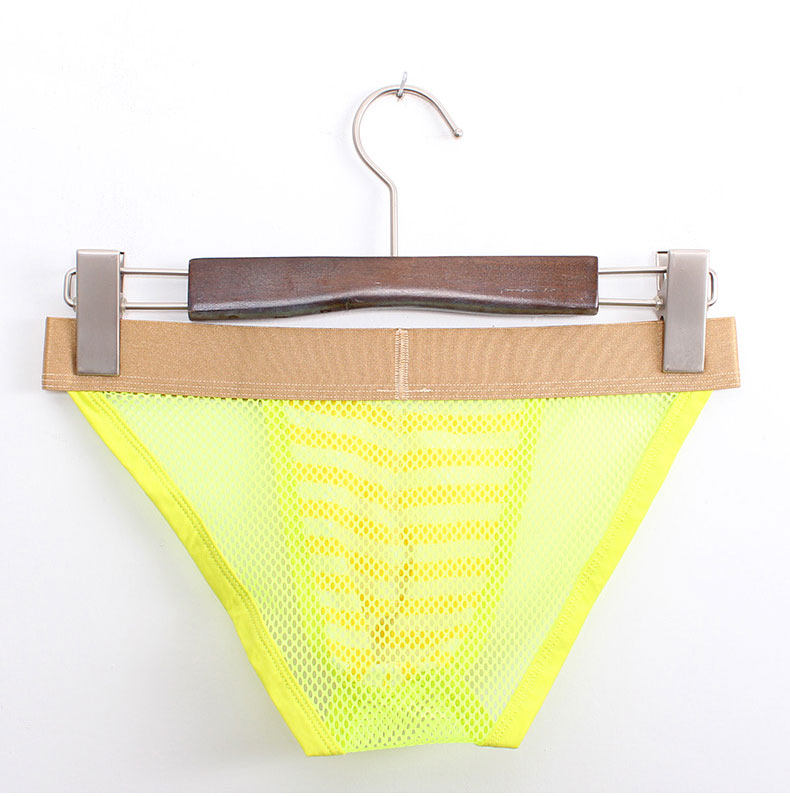 男士内裤 网眼透气高叉低腰三角裤 棉质条纹U凸低腰男式底裤TJ341,淘宝优惠券,粉丝福利购,淘宝优惠卷