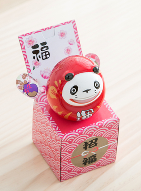 开运达摩日式陶瓷家居可爱风摆件