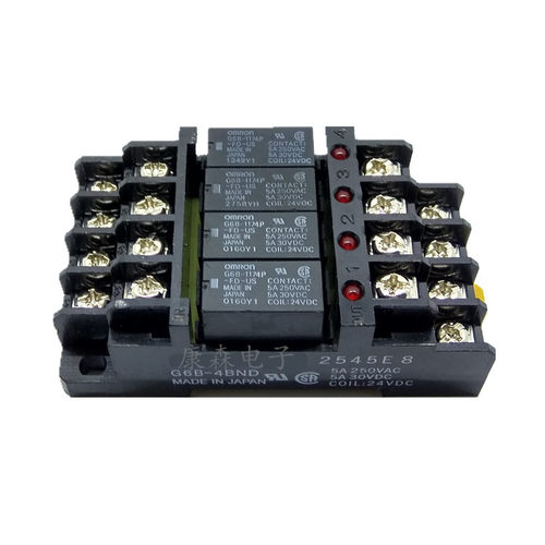 欧姆龙G6B-1174P-FD-US-24VDC配G6B-4BND底座 终端继电器模块模组 - 图2