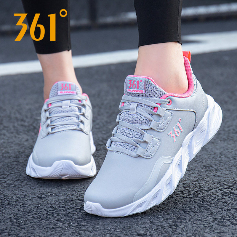 361女鞋运动鞋女冬季新款女子皮面休闲鞋子361度减震耐磨跑步鞋女,淘宝优惠券,粉丝福利购,淘宝优惠卷