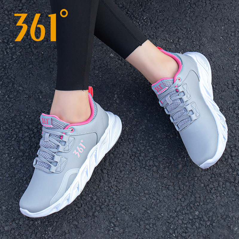 361女鞋运动鞋女冬季新款女子皮面休闲鞋子361度减震耐磨跑步鞋女,淘宝优惠券,粉丝福利购,淘宝优惠卷