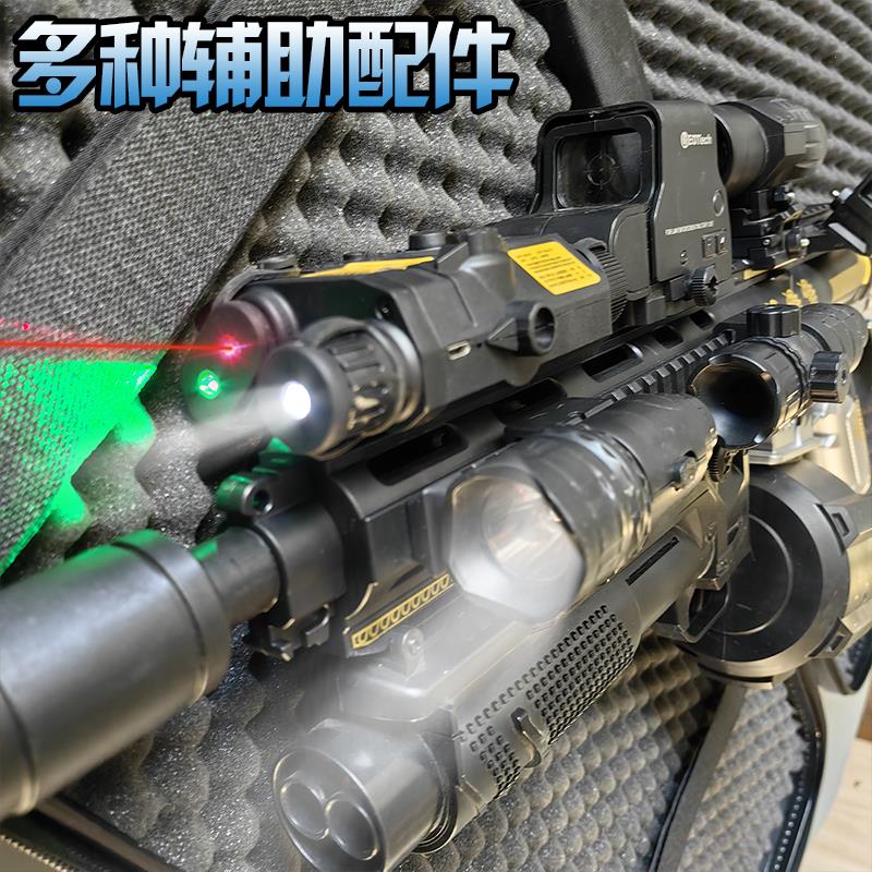 M249轻机水晶枪大菠萝手自一体电动连发M416突击步可发射软弹专用-图1