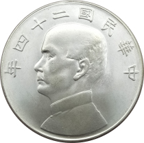 () Silver coin Sun Yat-sen like the Republic of China 24-year-old silver Yuan can blow the suns dragon and the sun
