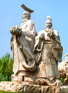 汉武躬耕大型玻璃钢雕塑户外园林历史名人铸铜金属地标城市雕像