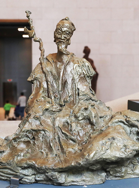 苏东坡雕像抽象玻璃钢仿铜