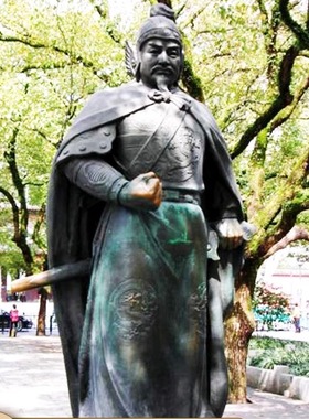 岳飞雕塑古代名将人物爱国英雄雕像公园广场校园景观铸铜摆件定制