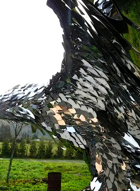 定制户外老鹰不锈钢抽象