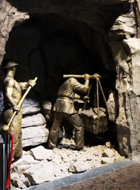 铁道兵博物馆文化玻璃钢仿铜室内