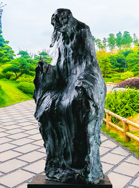 大型文化广场公园主题老子玻璃钢铸铜雕塑户外名人艺术景观摆件