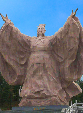 历史名人主题汉高祖名人石雕广场大型园林景观户外古代人物肖像