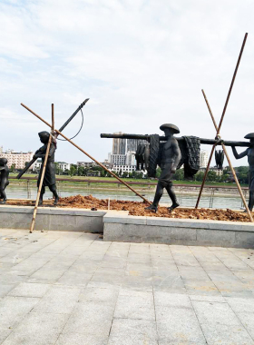 渔民文化风俗小品户外景观玻璃钢