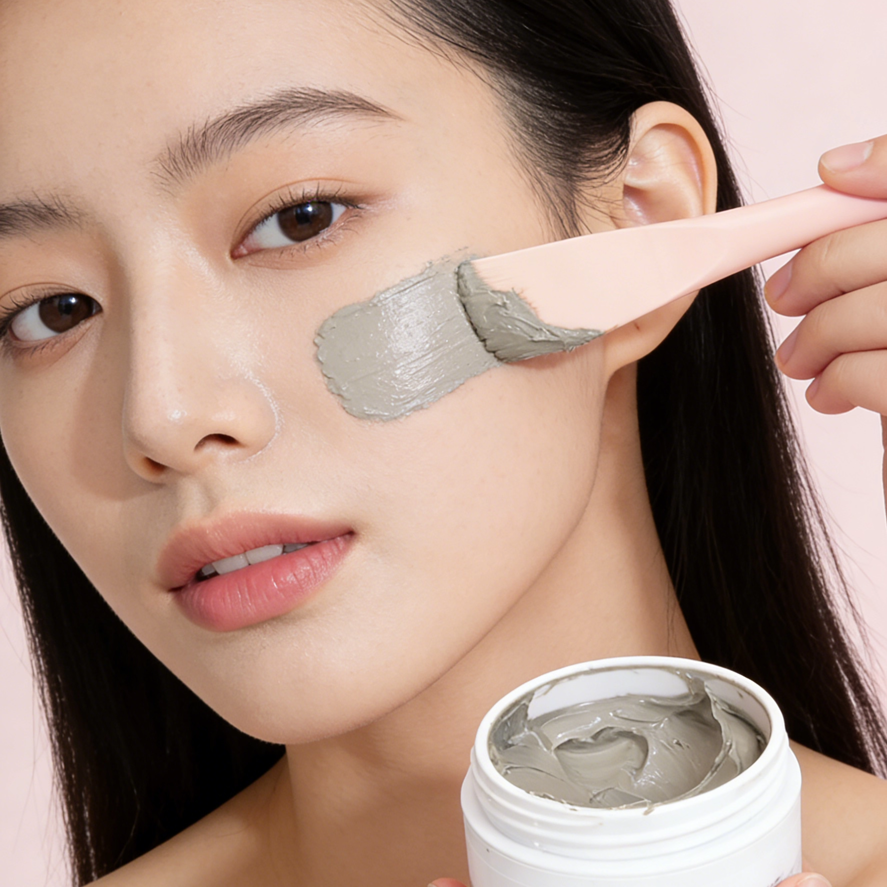 Brainbow面膜刷硅胶双头刮板涂抹式泥膜专用DIY脸部清洁刷酸刷子,淘宝优惠券,粉丝福利购,淘宝优惠卷